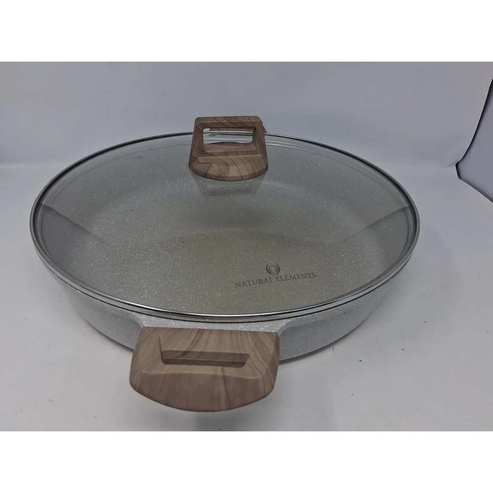 Natural Elements Woodstone Premium 6.6-Qt,  14 In Low Casserole
